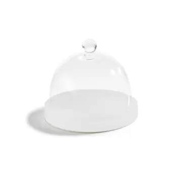 Revol SWEETIE Collection Podium B&B Plate With Dome White - Nacryl White - Set of 4 pcs
