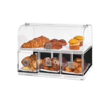 Rosseto BD128 Rosseto Dome Bakery Case with Three Drawers and Three...