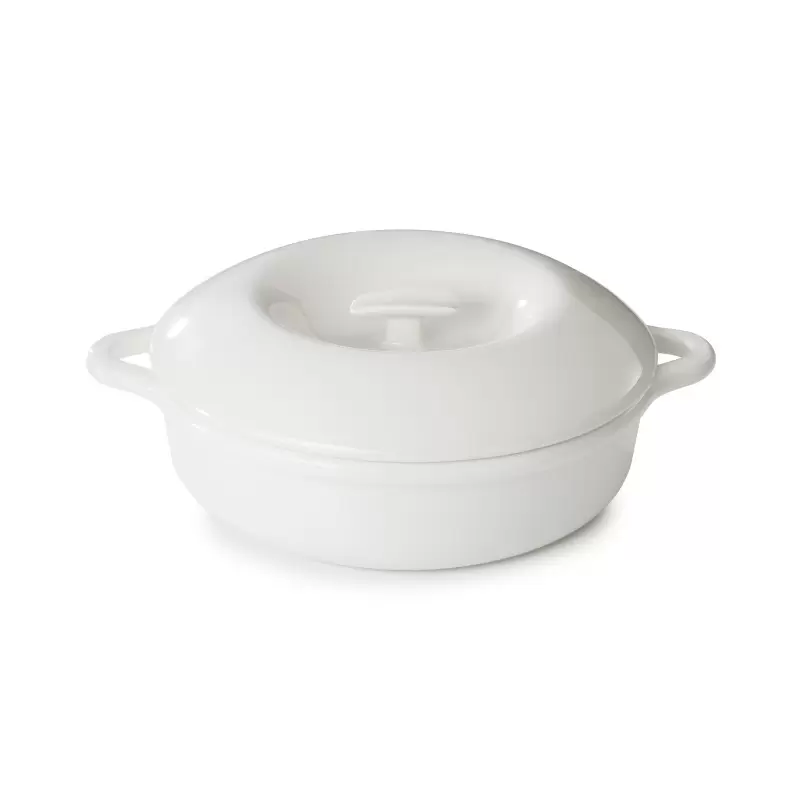 Revol Bombance Collection Round Cocotte 31 cm Induction With Porcelain Lid - Alabaster white Induction Revol Bombance Collection Round Cocotte 31 cm Induction With Porcelain Lid - Alabaster white Induction