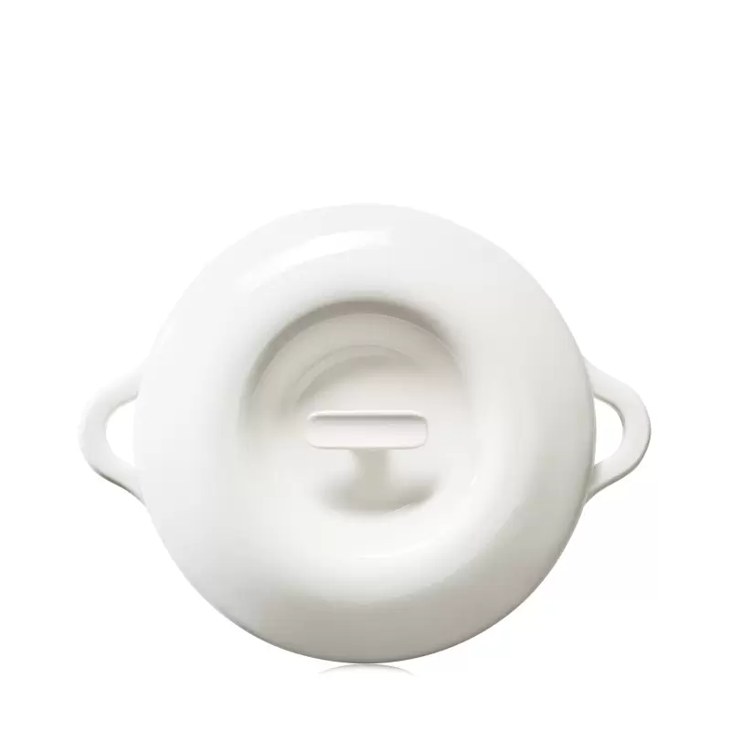 Revol Bombance Collection Porcelain Lid For Cocotte 26 cm Induction Oven - Alabaster white Revol Bombance Collection Porcelain Lid For Cocotte 26 cm Induction Oven - Alabaster white