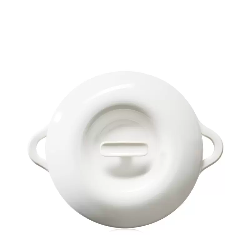 Revol Bombance Collection Porcelain Lid For Cocotte 22 cm Induction Oven - Alabaster white Revol Bombance Collection Porcelain Lid For Cocotte 22 cm Induction Oven - Alabaster white