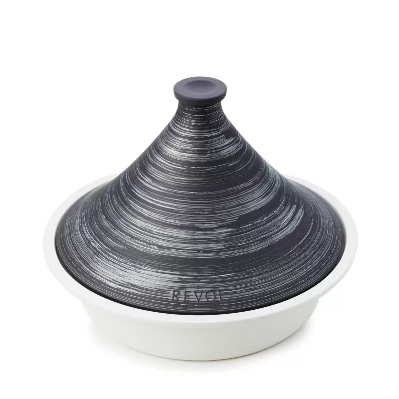 Revol Revolution 2 Collection Tajine 12.5''/32 cm - Matt slate style Induction Crescendo argent Revol Revolution 2 Collection Tajine 12.5''/32 cm - Matt slate style Induction Crescendo argent