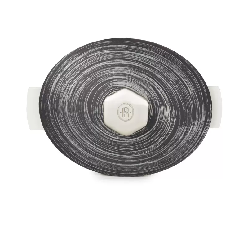 Revol Revolution 2 Collection Ss-Handle Lid For Oval Cocott - Matt slate style Crescendo argent Revol Revolution 2 Collection Ss-Handle Lid For Oval Cocott - Matt slate style Crescendo argent