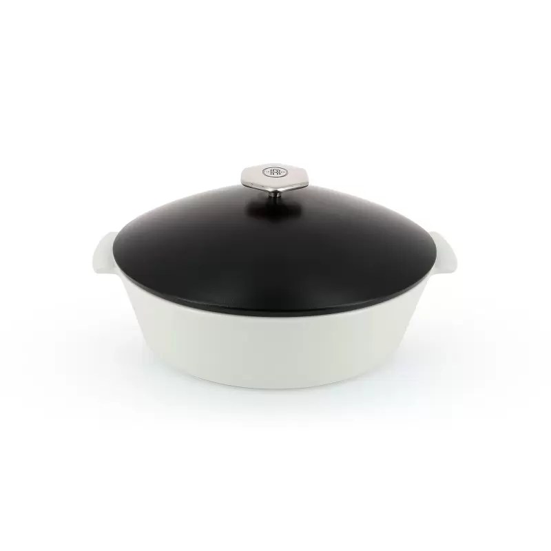 Revol Revolution 2 Collection Oval Cocotte 12.75''/32.5 cm - Satin black Induction Revol Revolution 2 Collection Oval Cocotte 12.75''/32.5 cm - Satin black Induction
