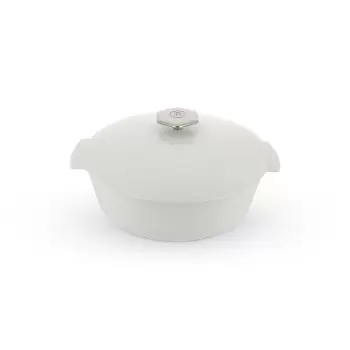 Revol Revolution 2 Collection Shallow Cocotte 11''/28 cm - Satin white Induction