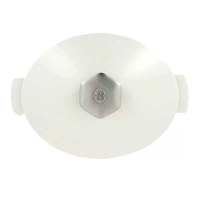 Revol Revolution 2 Collection Ss-Handle Lid For Oval Cocott - Satin white Revol Revolution 2 Collection Ss-Handle Lid For Oval Cocott - Satin white