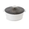 Revol Revolution 2 Collection Round Cocotte 10.25''/26 cm - Matt slate style Induction Cosmos gold