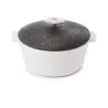 Revol Revolution 2 Collection Round Cocotte 9''/22 cm - Matt slate style Induction Cosmos gold