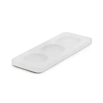 Revol SWEETIE Collection Tray With 3 Inserts - Nacryl White - Set of 8 pcs