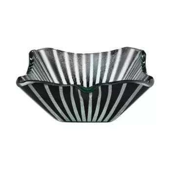 Rosseto GLS040B Rosseto Stelo Black 10" Square Handmade Glass Bowl ...