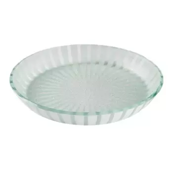 Rosseto GLS042W Rosseto Stelo White 14" Round Shallow Handmade Glas...