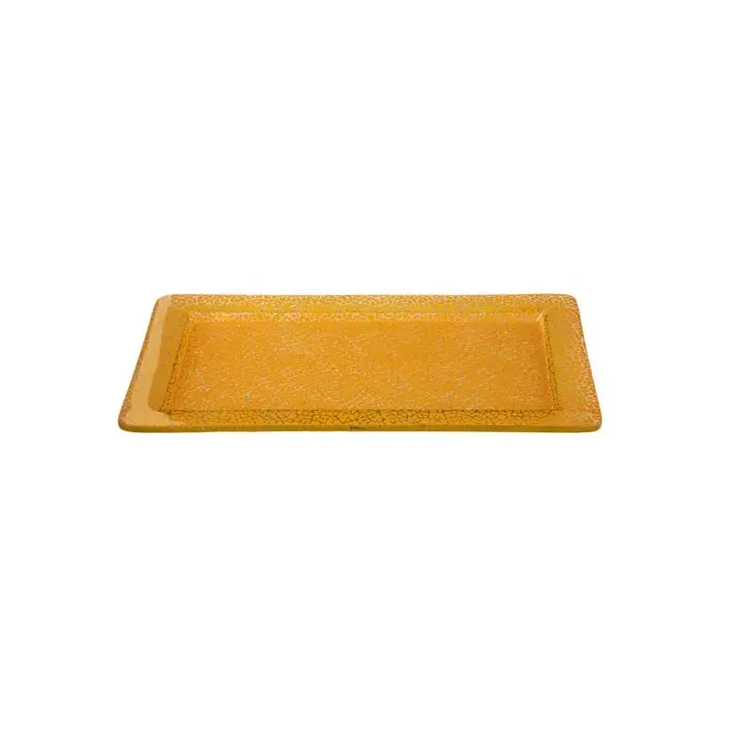 Rosseto GLS045M Rosseto Foglia Mustard 16" Rectangle Handmade Glass...
