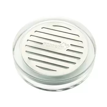 Rosseto LD127 Rosseto Round Acrylic Drip Tray with Stainless Steel ...