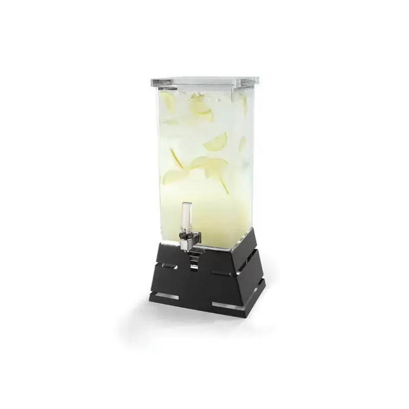 Rosseto LD140 Rosseto Square 4 Gal. Beverage Dispenser with Black M...