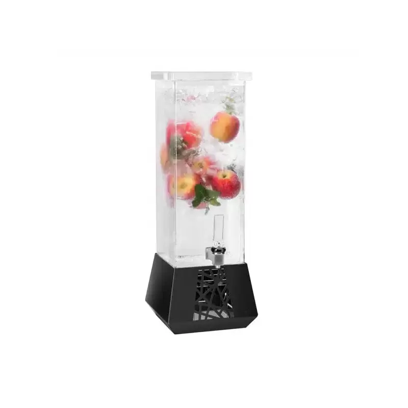 Rosseto LD212 Rosseto GEO 2 Gal. Beverage Dispenser with Black Meta...