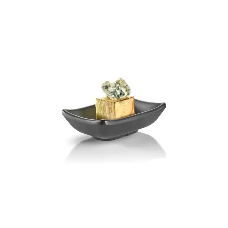Rosseto MEL005 Rosseto Rustic Rectangular Black Melamine Mini Dish ...
