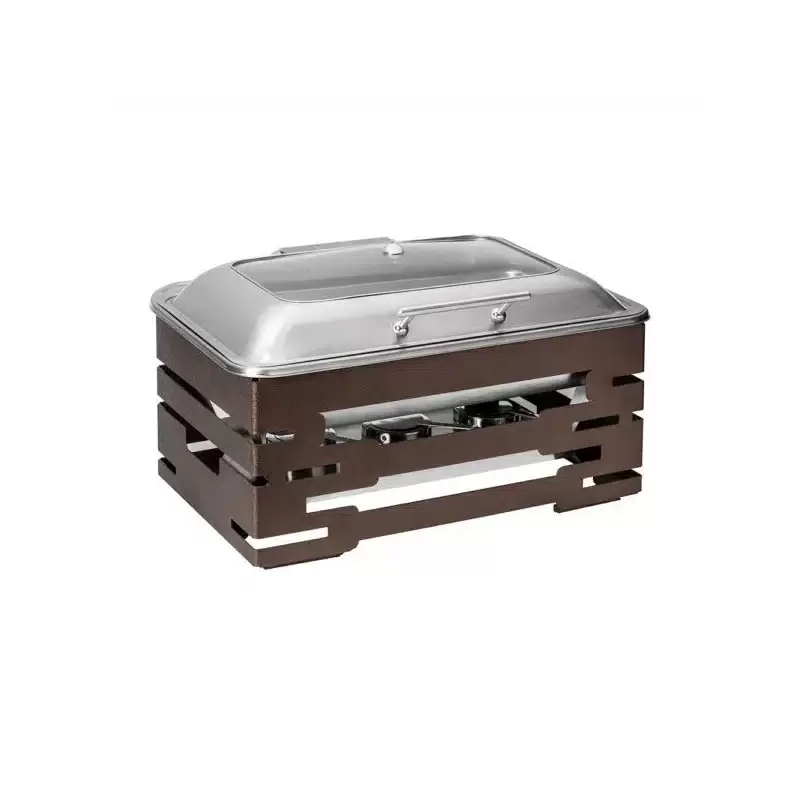 Rosseto SK063 Rosseto Multi-Chef 10” Bronze Chafer with Soft Closin...