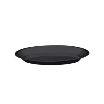 Cal-Mil 15" Round Shallow Tray Blk