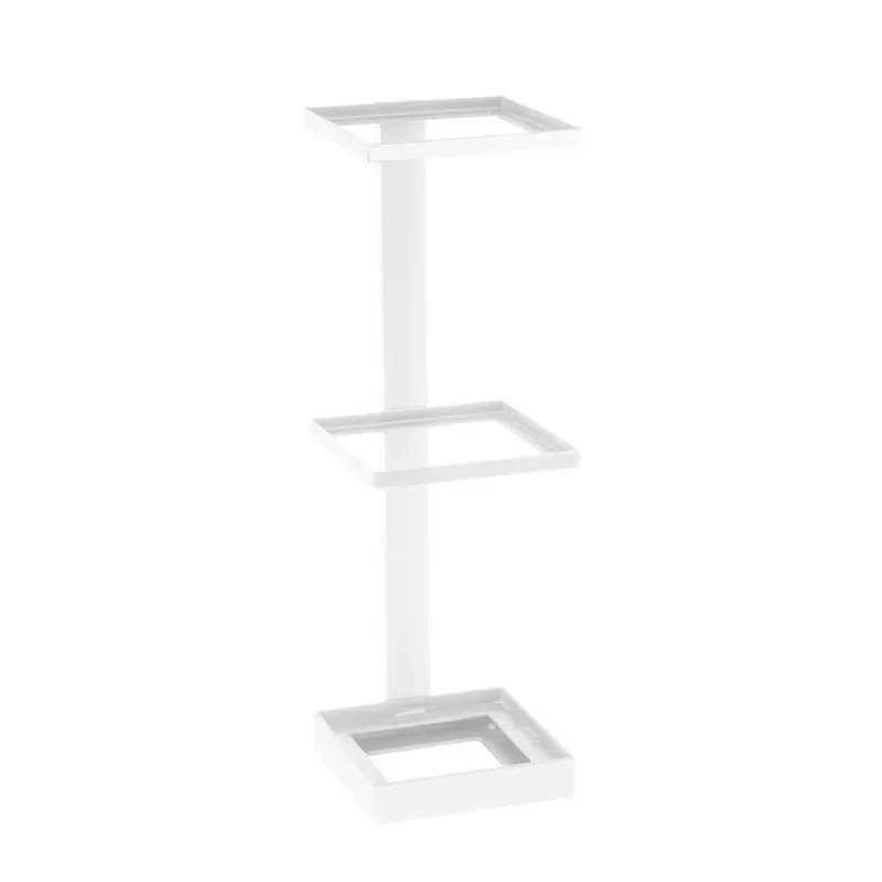 Cal-Mil 3-Tier White Metal Merchandising Stand 6 1/2" x 7" x 20 1/2" Cal-Mil 3-Tier White Metal Merchandising Stand 6 1/2" x 7" x 20 1/2"