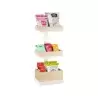 Cal-Mil 3-Tier White Metal Merchandising Stand 9 1/2" x 7" x 20 1/2"