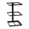 Cal-Mil 3-Tier Black Metal Merchandising Stand 12 1/2" x 13 1/4" x 20 1/2"