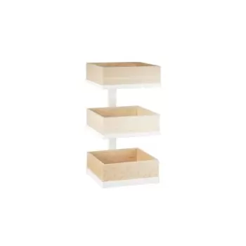 Cal-Mil 3-Tier White Metal Merchandising Stand 12 1/2" x 13 1/4" x 20 1/2"