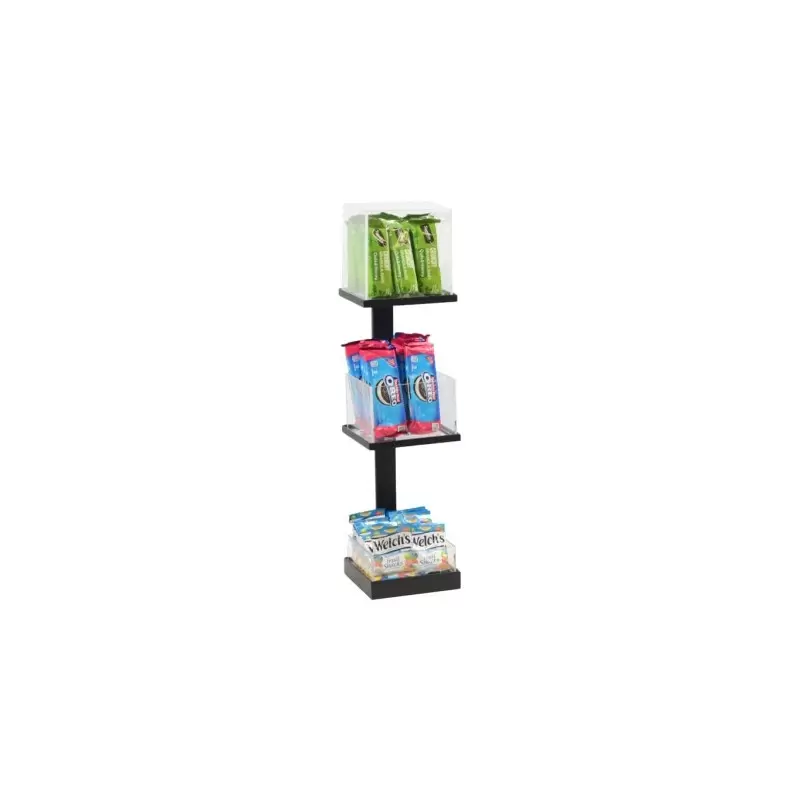 Cal-Mil 3-Tier Black Metal Merchandising Stand 6 1/2" x 7" x 20 1/2" Cal-Mil 3-Tier Black Metal Merchandising Stand 6 1/2" x 7" x 20 1/2"