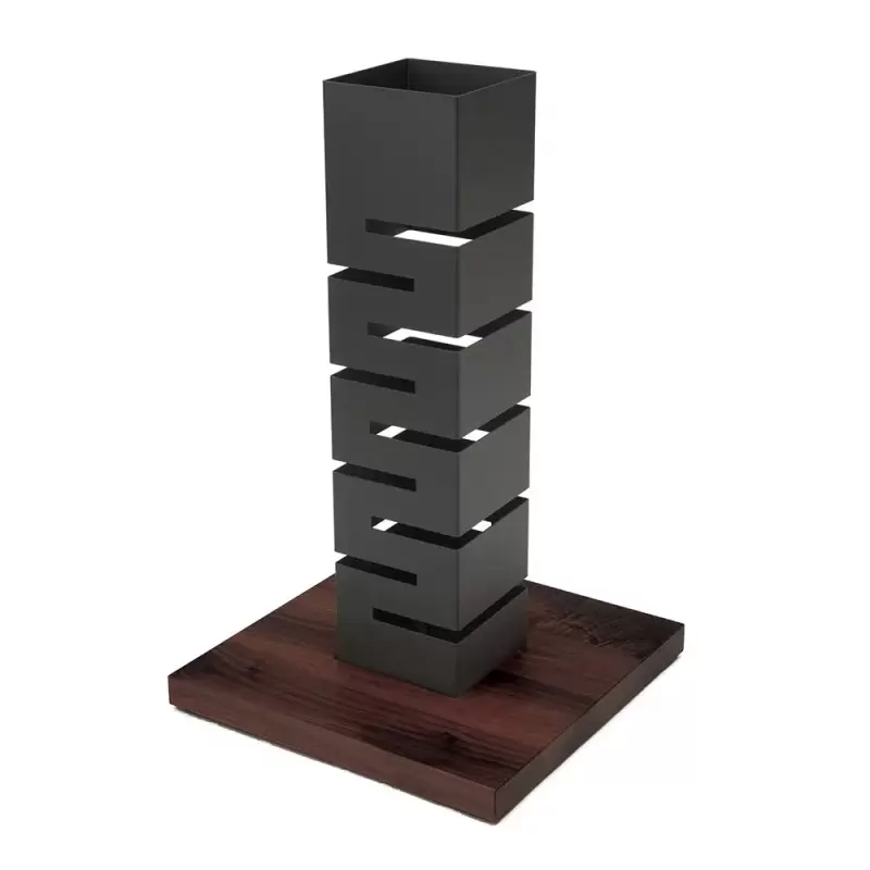 Rosseto SM160 Rosseto Tall Black Matte Multi-Level Column Riser wit...