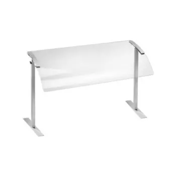 Cal-Mil 45" Acrylic Single Sneeze Guard With Stainless Steel Frame