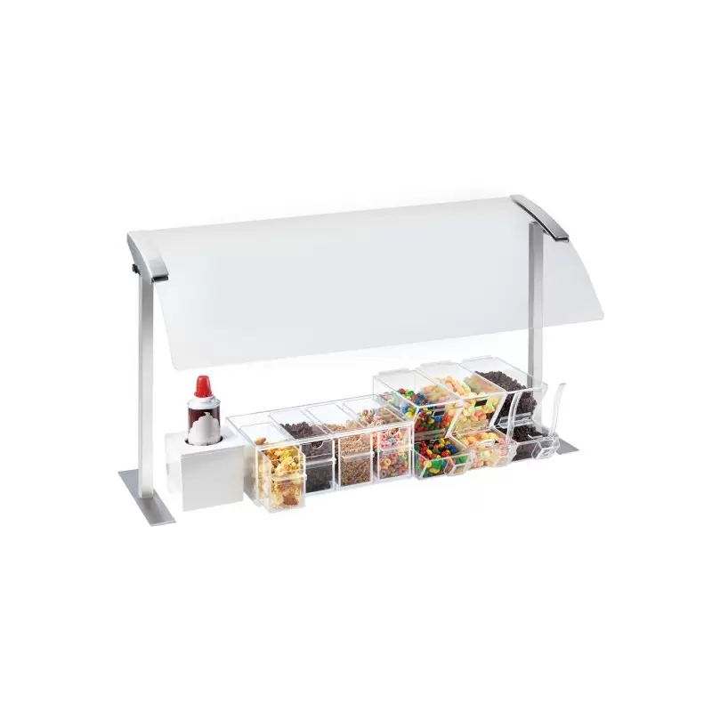 Cal-Mil 37" Acrylic Single Sneeze Guard With Stainless Steel Frame Cal-Mil 37" Acrylic Single Sneeze Guard With Stainless Steel Frame