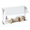 Cal-Mil 37" Acrylic Single Sneeze Guard With Stainless Steel Frame