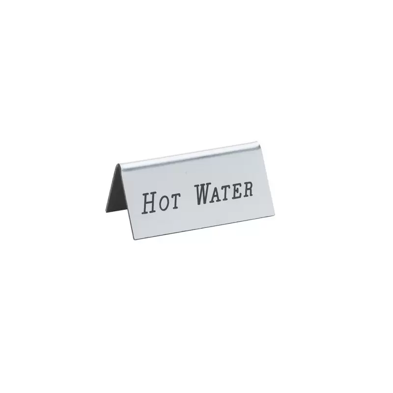 Cal-Mil Silver Hot Water Beverage Tent - 3" x 1" x 1 1/2" Cal-Mil Silver Hot Water Beverage Tent - 3" x 1" x 1 1/2"