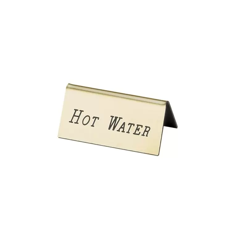 Cal-Mil Gold Hot Water Beverage Tent - 3" x 1" x 1 1/2" Cal-Mil Gold Hot Water Beverage Tent - 3" x 1" x 1 1/2"