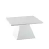 Cal-Mil 4 1/2" Square White Cake Pedestal Stand Riser Display