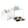 Cal-Mil Acrylic Mirror Cube Riser Displays