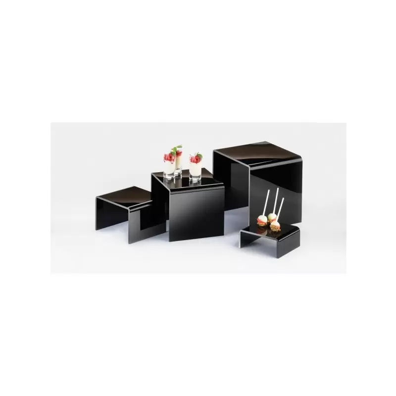 Cal-Mil Acrylic Black Riser Display Set Cal-Mil Acrylic Black Riser Display Set