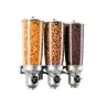Cal-Mil Platinum Wall Mount Free Flow 5 Liter Triple Canister Cereal Dispenser