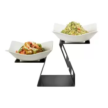 Rosseto SM303 Rosseto Skycap 30" Black Matte Multi-Level Riser - 1 ...