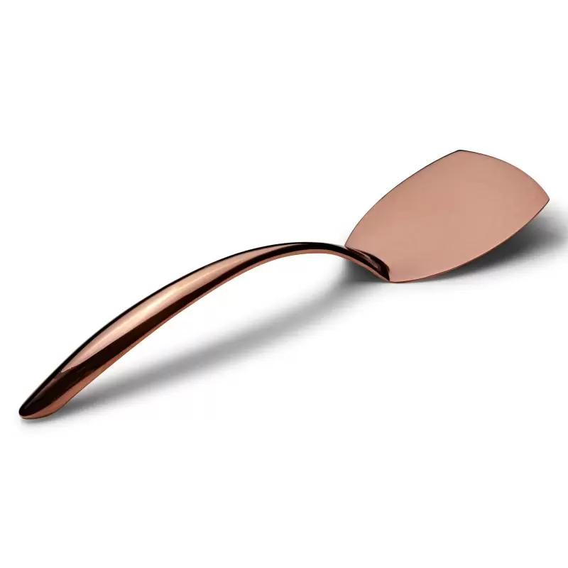 Bon Chef Solid EZ Use Banquet Stainless Steel Serving Turner - 14-3/4" Rose Gold Mirror Finish Bon Chef Solid EZ Use Banquet Stainless Steel Serving Turner - 14-3/4" Rose Gold Mirror Finish
