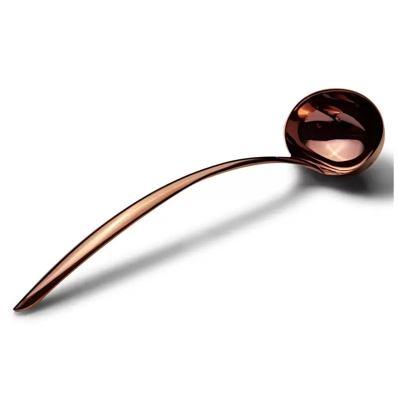 Bon Chef EZ Use Banquet Stainless Steel Serving Ladle 6 oz. - 15" Rose Gold Mirror Finish Bon Chef EZ Use Banquet Stainless Steel Serving Ladle 6 oz. - 15" Rose Gold Mirror Finish
