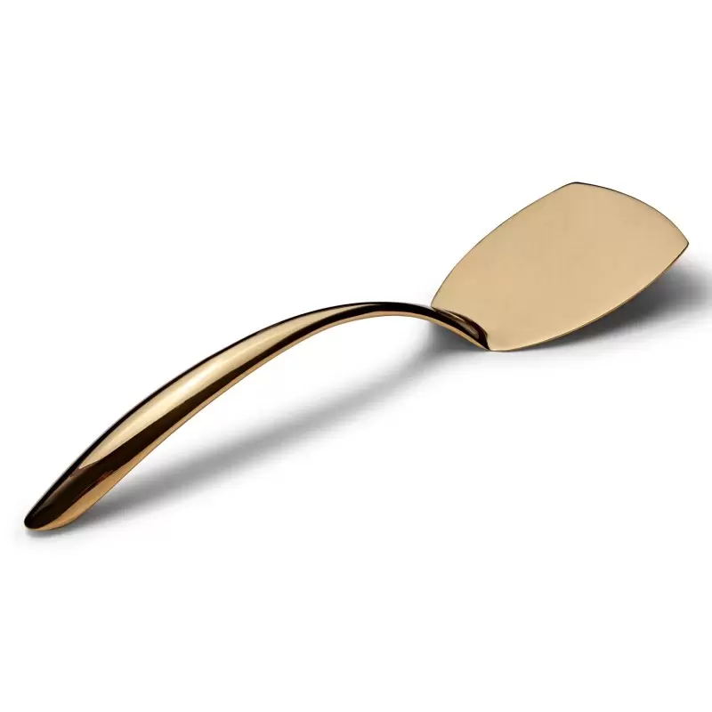 Bon Chef Solid EZ Use Banquet Stainless Steel Serving Turner - 14-3/4" Gold Mirror Finish Bon Chef Solid EZ Use Banquet Stainless Steel Serving Turner - 14-3/4" Gold Mirror Finish