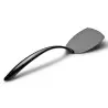 Bon Chef Solid EZ Use Banquet Stainless Steel Serving Turner - 14-3/4" Black Mirror Finish