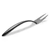 Bon Chef EZ Use Banquet Stainless Steel Serving Fork 14" - Hollow Cool Handle Black Mirror Finish