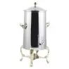 Bon Chef Coffee Urn/Server 3 Gallon - Insulated - Stainless Steel Exterior Construction With Brass Trim
