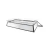 Cal-Mil Large Ice Carving Mirror Cake Pedestal Stand With Drainage Hose And 220V Led Lighting - 24" x 48" x 14"