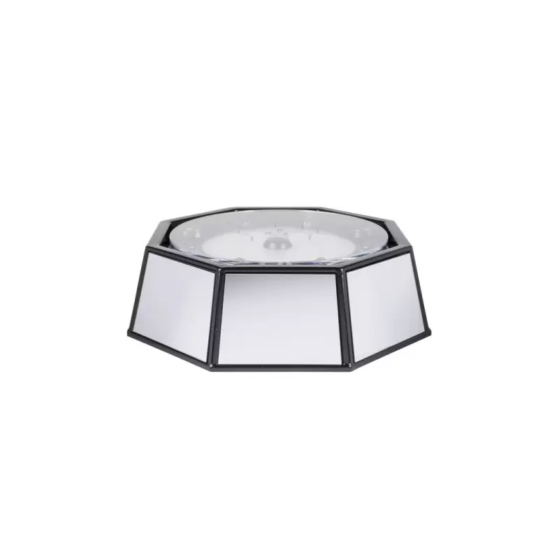 Cal-Mil 24" x 14" Rotating Ice Carving Mirror Cake Pedestal Stand With Drainage Hose And 220V Led Lighting Cal-Mil 24" x 14" Rotating Ice Carving Mirror Cake Pedestal Stand With Drainage Hose And 220V Led Lighting