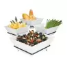 Cal-Mil Melamine 4 Bowl Square Display