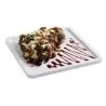 Cal-Mil Finn White Square Modular Melamine Tray 9" x 9"