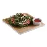Cal-Mil Finn Wood Effect Square Modular Melamine Tray 9" x 9"