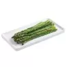 Cal-Mil Finn White Rectangular Modular Melamine Tray 4" x 8"